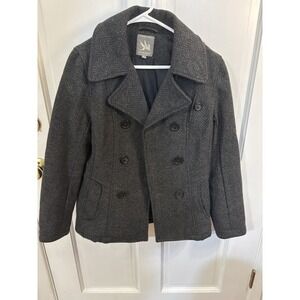 Spiewak Women's Medium M Gray Wool Thinsulate Peacoat Coat Jacket